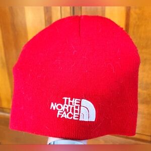 The North Face Red Knit Beanie Hat